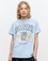 Camiseta Ganni azul estampado animal